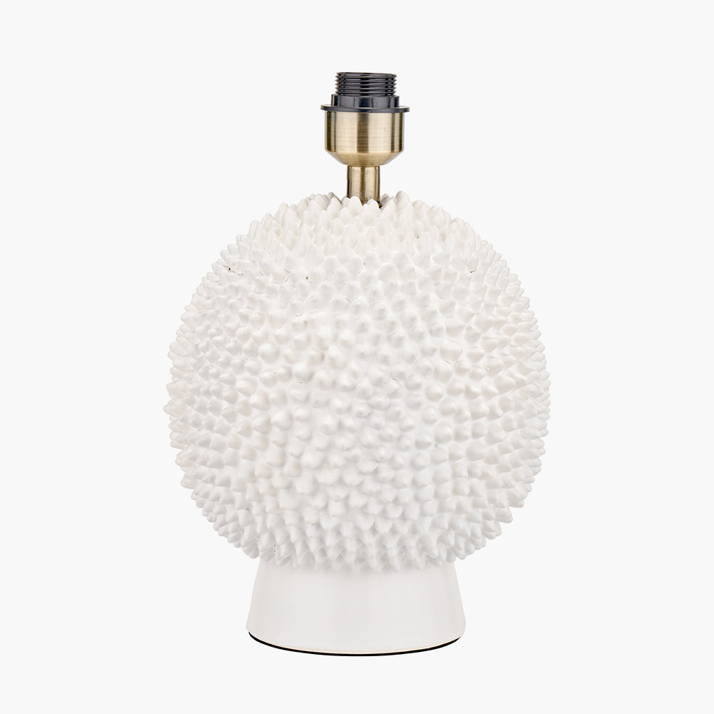 Wrenley Cream Ceramic Sea Urchin Table Lamp - Base Only